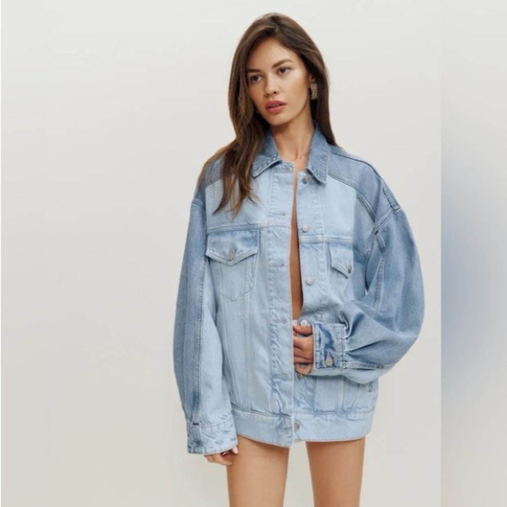 Reformation Brooks Oversized Denim Jacket